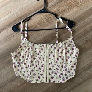 Pacsun cropped bustier top